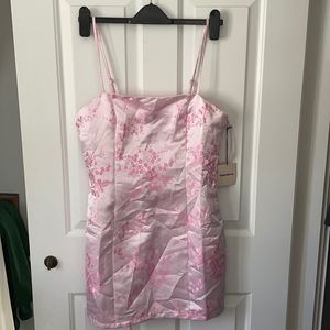 NWT pink Letizia Printed Mini Dress from Superdown!